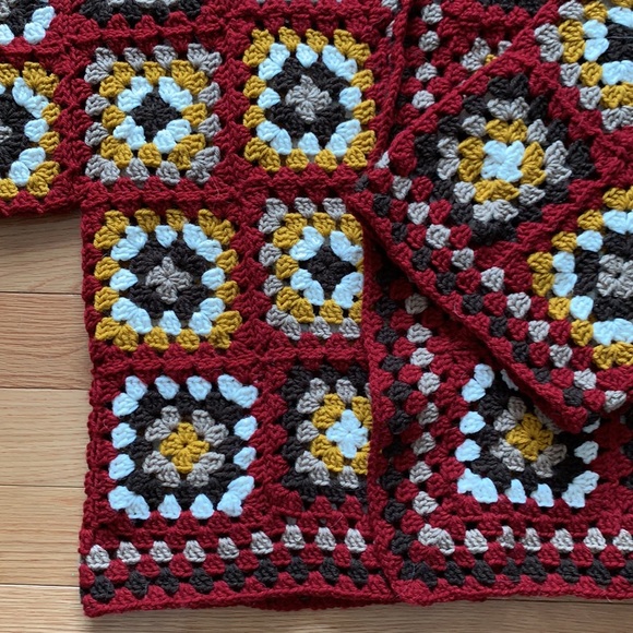 Hand made granny square sweater - Picture 4 of 5